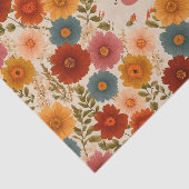 Vintages Daisy-Muster Seidenpapier (Ausschnitt)