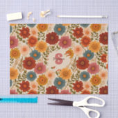 Vintages Daisy-Muster Seidenpapier (Handwerk)