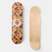 Vintages Daisy-Muster Skateboard (Vorderseite)