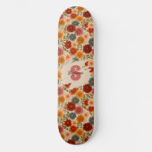 Vintages Daisy-Muster Skateboard (Vorderseite)