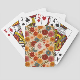 Vintages Daisy-Muster Spielkarten