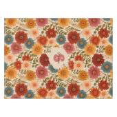 Vintages Daisy-Muster Tischdecke (Vorderseite (Horizontal))
