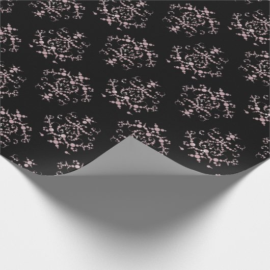 Vintages Damask-Muster Geschenkpapier (Ecke)