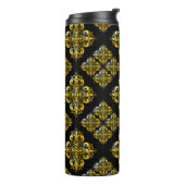 Vintages Damask-Muster Thermosbecher (Nach links gedreht)