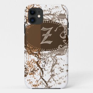 Vintages Damaskusmuster mit Monogram Letter Z Case-Mate iPhone Hülle