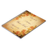Vintages Damast-Shabby Notizblock (Linke Seite)