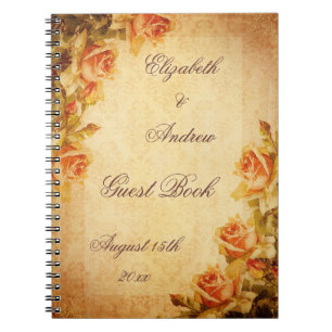 Vintages Damast-Shabby Notizblock