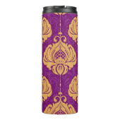 Vintages Damast-Ziermuster. Thermosbecher (Rückseite)