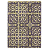 Vintages Damastmuster der Kunst, golden Klemmbrett (Rückseite)