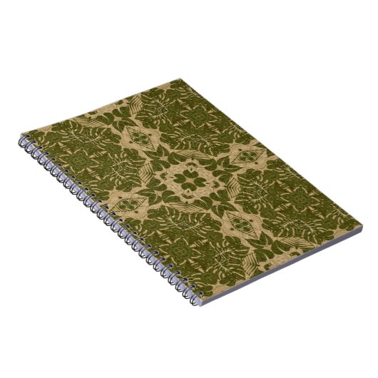 Vintages Damastmuster der Kunst Notizblock (Rechte Seite)