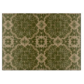 Vintages Damastmuster der Kunst Schneidebrett (Vorderseite)