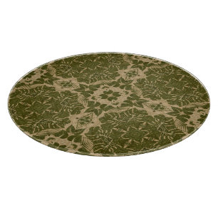 Vintages Damastmuster der Kunst Schneidebrett