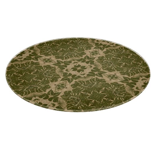 Vintages Damastmuster der Kunst Schneidebrett (Ecke)