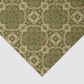 Vintages Damastmuster der Kunst Seidenpapier (Ausschnitt)