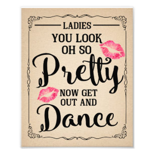 VINTAGES Damen Restroomtoilettenartikel-Korb Fotodruck