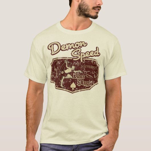 Vintages Dämon-Geschwindigkeits-Shirt T-Shirt (Vorderseite)