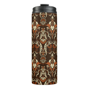 Vintages Dämpfermuster Thermosbecher