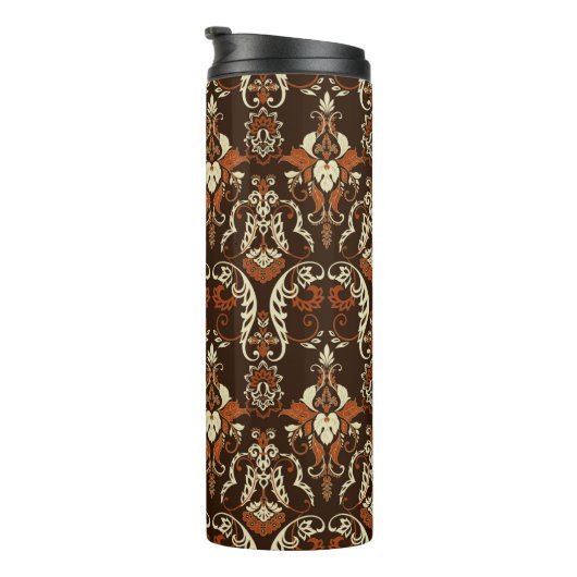 Vintages Dämpfermuster Thermosbecher (Nach rechts gedreht)