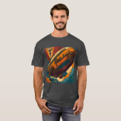 Vintages Dampfflugschiff-Adventure T-Shirt (Vorne ganz)