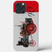 VINTAGES DAMPFLOKOMOTIVES MONOGRAMM Case-Mate iPhone HÜLLE (Rückseite)