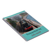 Vintages Dampfloktrainotlog personalisiert Notizblock (Rechte Seite)