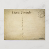 Vintages Dampfschiff Postkarte (Rückseite)