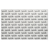 Vintages Dampfzug-Illustrationsmuster Stoff (Fat Quarter (45,7 x 55,9 cm))