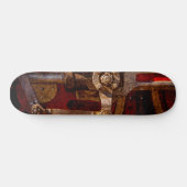 Vintages Dampfzug Skateboard (Horizontal)