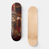 Vintages Dampfzug Skateboard (Vorderseite)