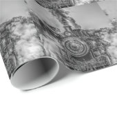 Vintages Dampfzugentwurfs-Verpackungspapier Geschenkpapier (Rolleneckpunkt)