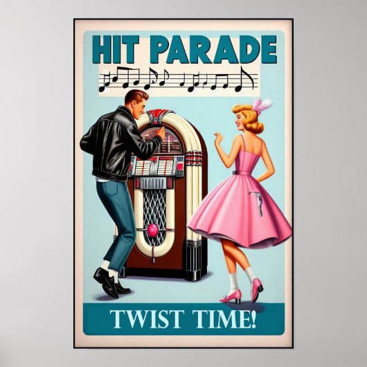 Vintages Dance Party Poster der 50er Jahre (Vorne)