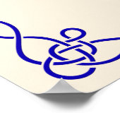 Vintages Dancing Couple Shining Poster (Ecke)