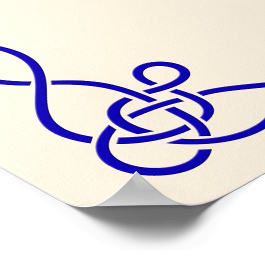 Vintages Dancing Couple Shining Poster (Ecke)