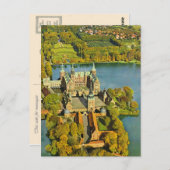 Vintages Dänemark, Fredericksburg, Schloss Postkarte (Vorne/Hinten)