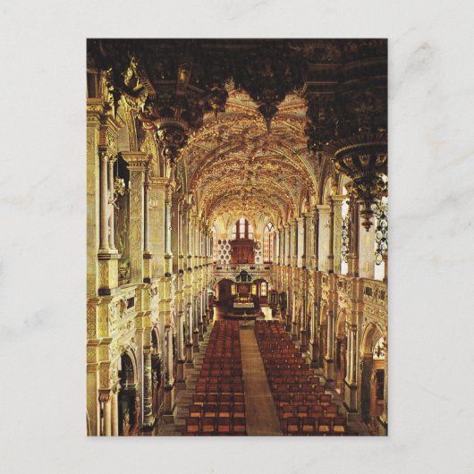 Vintages Dänemark, Fredricksburg, Burgkapelle Postkarte (Vorderseite)