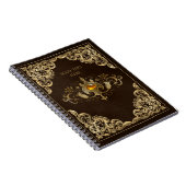 Vintages Dark Academia Book Cover Notebook Notizblock (Rechte Seite)