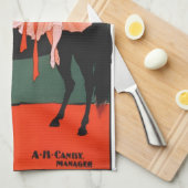 Vintages darstellendes Kunst-Plakat das Küchentuch (Viertel Falte)