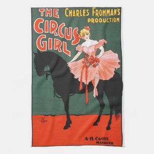 Vintages darstellendes Kunst-Plakat das Küchentuch