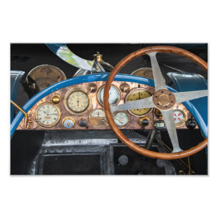 Vintages Dashboard Fotodruck