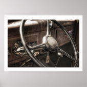 Vintages Dashboard-Poster drucken Poster (Vorne)