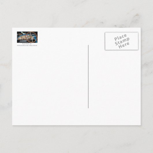 Vintages Dashboard Postkarte (Rückseite)