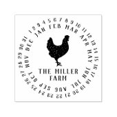 Vintages Datum und Name des landwirtschaftlichen B Permastempel (Design)