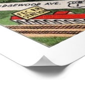 Vintages Daytona Beach Poster drucken (Ecke)