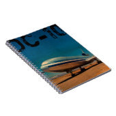 Vintages DC10 AirlinerNotebook Notizblock (Rechte Seite)