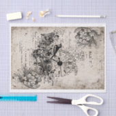 Vintages decoupage seidenpapier (Handwerk)