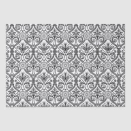 Vintages Deko Schwarz-weiß Seidenpapier