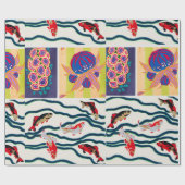 Vintages Deko- und Jugendstil Geschenkpapier (Flach)