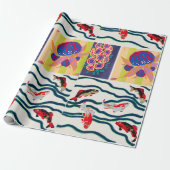 Vintages Deko- und Jugendstil Geschenkpapier (Ungerollt)