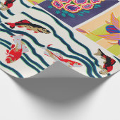 Vintages Deko- und Jugendstil Geschenkpapier (Ecke)