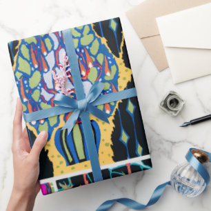 Vintages Deko- und Jugendstil Geschenkpapier
